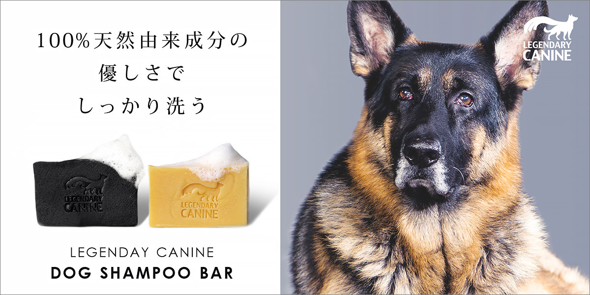 100%天然由来成分のシャンプー石鹸「Legendary Canine」