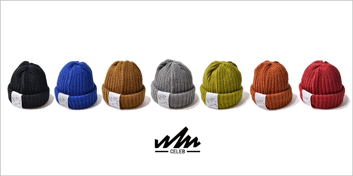 大きめのネームがアクセント ロールアップビックニットワッチ7色で登場