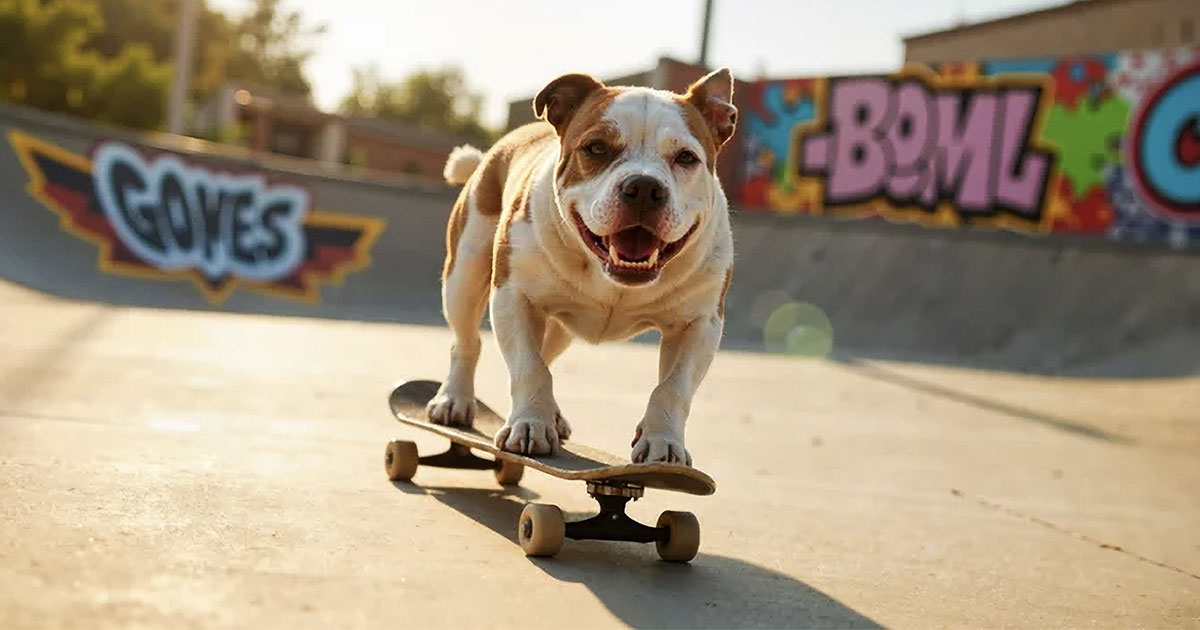 【特集】巷で話題のスケボー犬！ワンコをスケートボードに乗せる方法イメージ