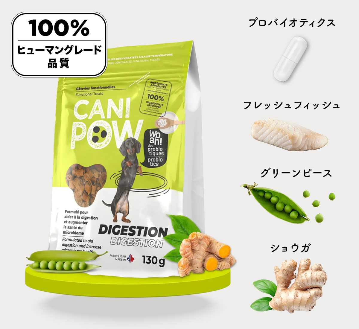 Canipow 消化器系サポートレシピ・トリーツ DIGESTION（ダイジェスション）