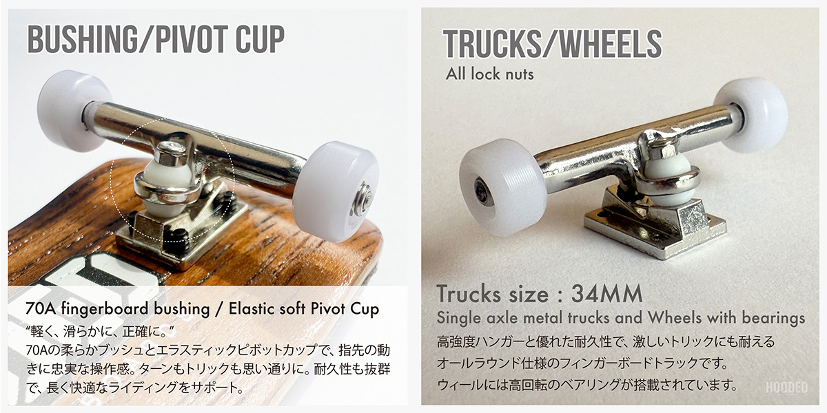 HOODED Fingerskateboards　イメージ