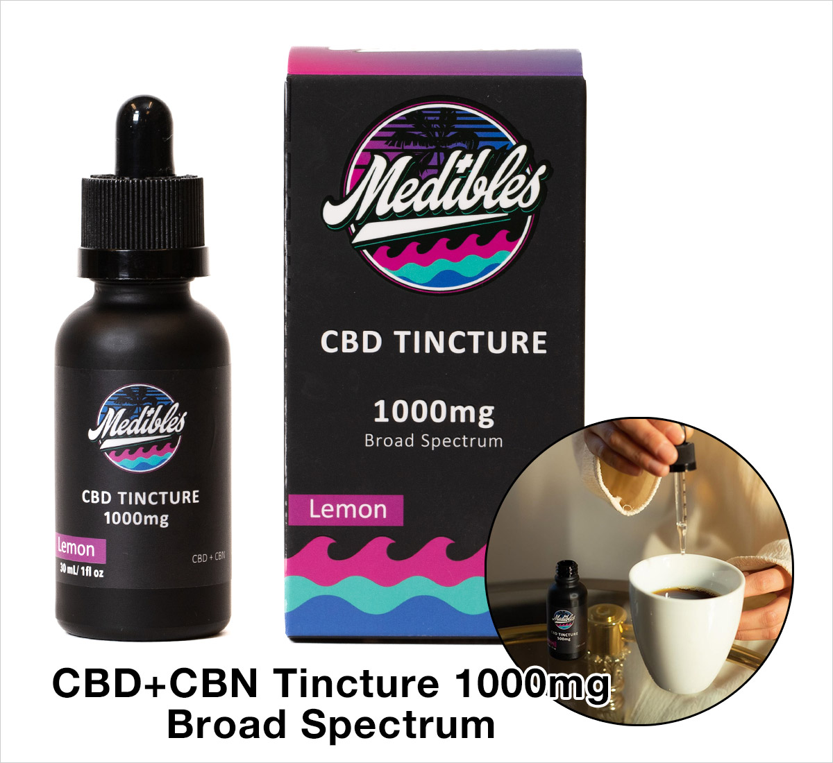 Medibles CBD Tincture 1000mg Broad Spectrum